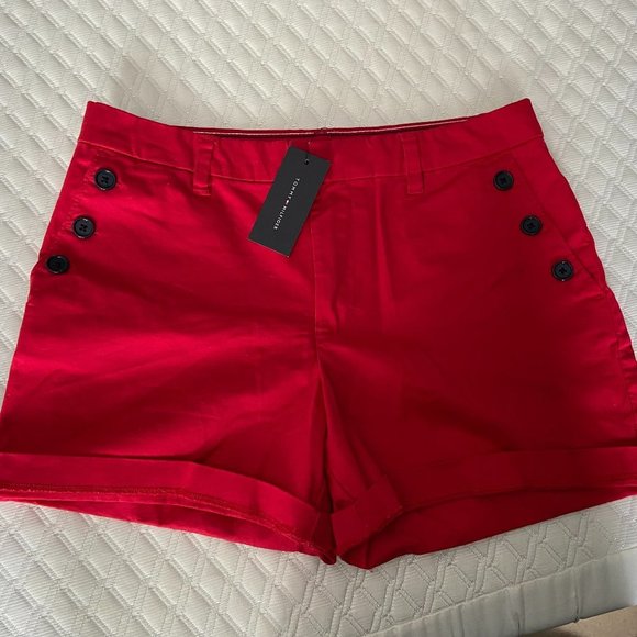 Tommy Hilfiger Pants - 🎀 3 for $45 Cherry Red Tommy Hilfiger 5" Classic Stretch Short Sz8 NWT